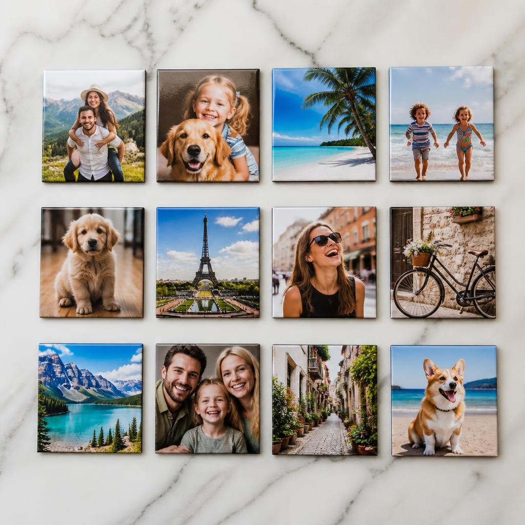 Square Custom Photo Magnet - 2" x 2"
